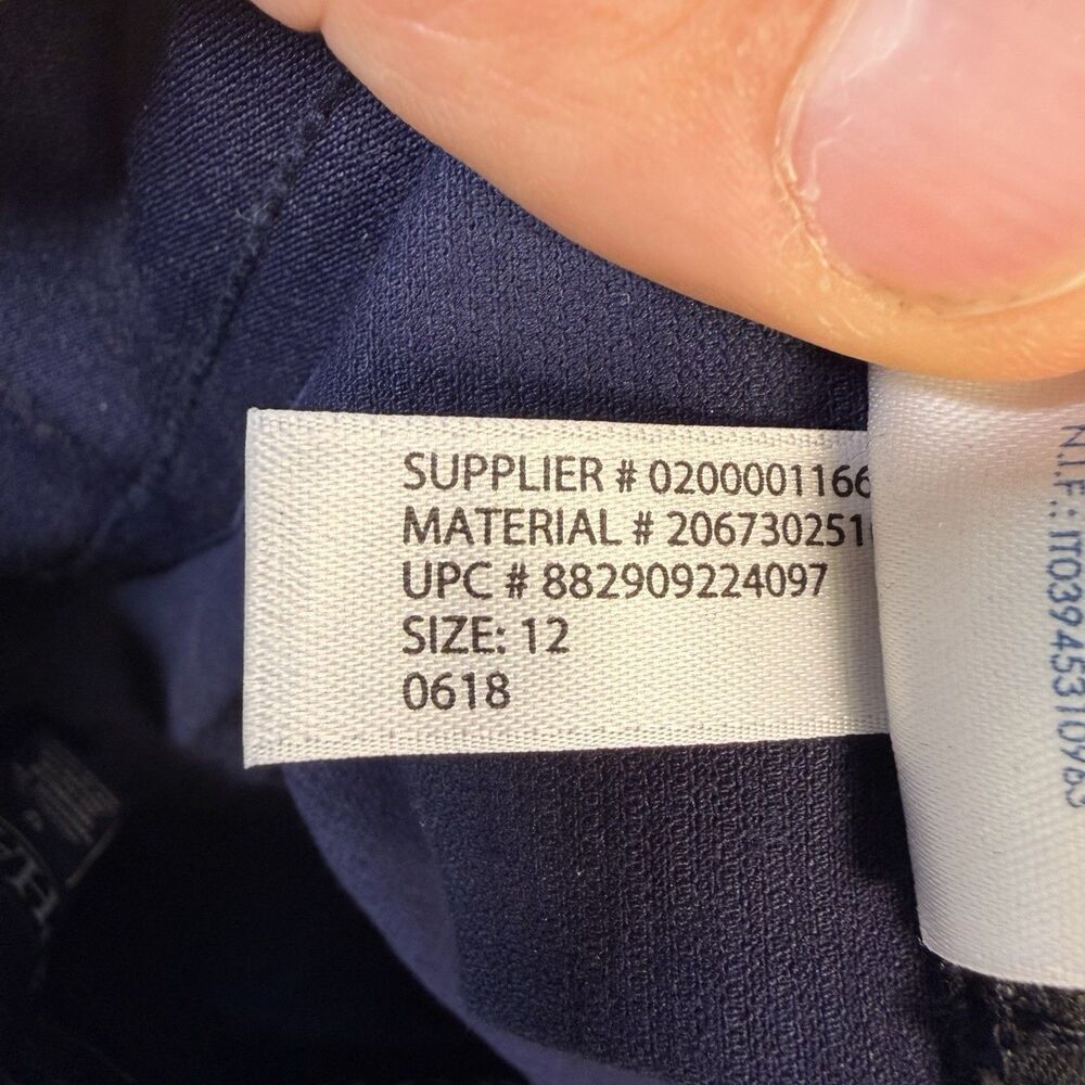 NWT CHAPS Womens Corduroy Pants Size 12 x33 Long Blue Mid Rise Straight Slimming - Picture 16 of 16